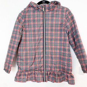 NWT BCBG PLAID HOOD JACKET